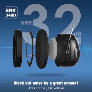 ProCase Adult NRR 32dB Noise Cancelling Ear Muffs