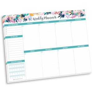 Bloom Undated Weekly To Do List & Habit Tracker Pad