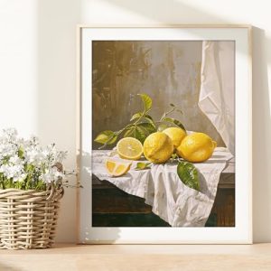 Lemon Still Life Art Print – Kitchen & Farmhouse Decor