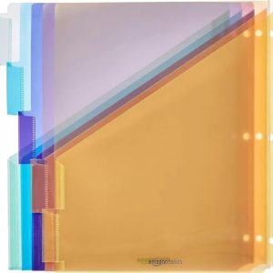 Amazon Basics 3-Ring Binder Tab Dividers – 15 Count