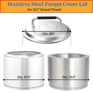 PARTAKER Stainless Steel Fire Pit Cover for Solo Stove