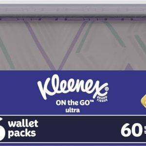 Slim Wallet Tissues – Elegant Portable 60 Count Pack