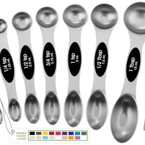 Magnetic Measuring Spoons Set – Stainless Steel Baking Gadget