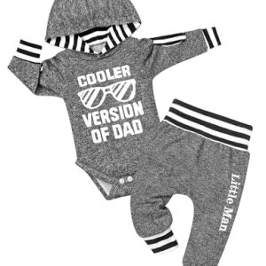 Fommy Baby Boy "Cooler Version Of Dad" Hoodie & Pants Set