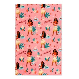 Disney Princess Moana Kids Plush Throw Blanket 46×60