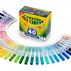 Crayola Ultra Clean Washable Markers 40-Count