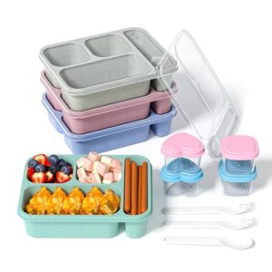 4-Pack Kids Bento Box Set - Adult Snack Containers