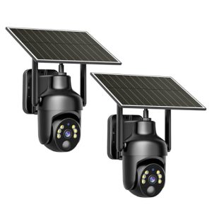 Tefrio 4G LTE Solar Security Camera – 2K, No WiFi Needed