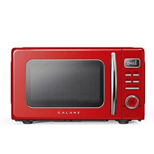 Galanz Retro Microwave Oven – 0.9 Cu Ft Red Countertop