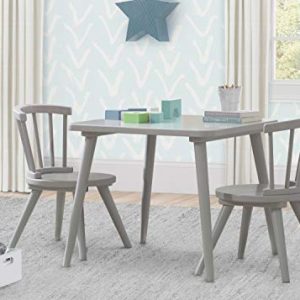 Delta Children Windsor Wood Table & Chairs – Grey