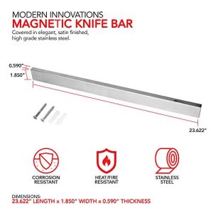 24″ Stainless Steel Magnetic Knife Bar Organizer