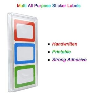 Colorful Border Name Tag Stickers (200 Count)