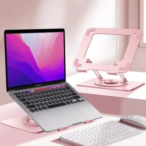 Vaydeer 360° Rotating Ergonomic Laptop Stand (Pink)