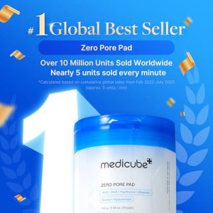 Medicube Zero Pore Pads 2.0 – Exfoliating Toner Pads, 70 Ct