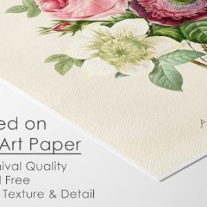 Vintage Roses Wall Art Prints (Set of 6) – 8×10 Unframed