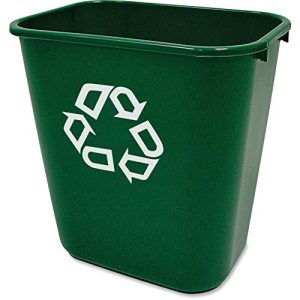 Rubbermaid 7-Gallon Deskside Recycling Can - Green