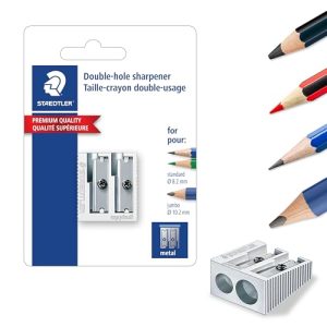 STAEDTLER Precision Metal Double-Hole Pencil Sharpener