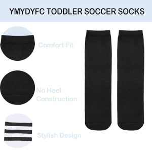 Toddler & Youth Girls Knee-High Sports Socks – 4 Pack