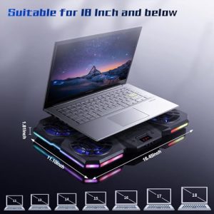 QUICARD Laptop Cooling Pad with Thermoelectric Cooler & RGB