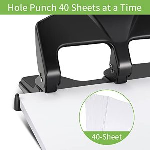 AFMAT Heavy Duty 3-Hole Punch: 40-Sheet Capacity