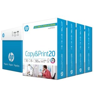 HP Printer Paper 8.5x11 - 3000 Sheets, 92 Bright, USA