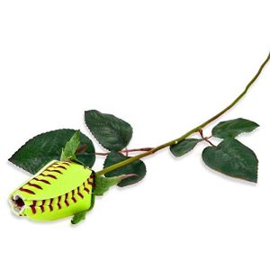 Personalized Softball Rose | Handmade Sports Gift for Fans