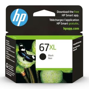HP 67XL Black High-Yield Ink Cartridge for HP Printers