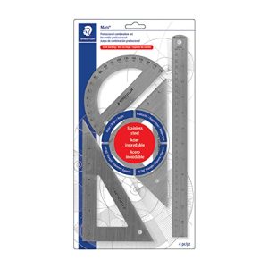 STAEDTLER Stainless Steel Math Set & Protractor