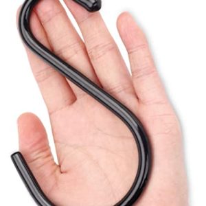 Antimbee 12-Pack Heavy Duty 5.5″ S Hooks – Rubber Coated