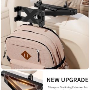 Adjustable Tablet Holder for Car Headrest – 3-in-1 Design