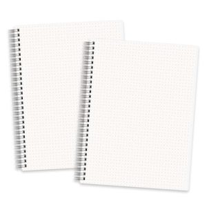 RETTACY B5 Dotted Bullet Journal 2-Pack - 100 GSM Paper
