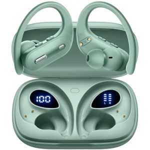 Wireless Earbuds: Bluetooth 5.3, 90H Playtime, Earhooks