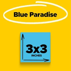 Post-it Super Sticky Notes 3x3in – 5 Pads Blue Paradise