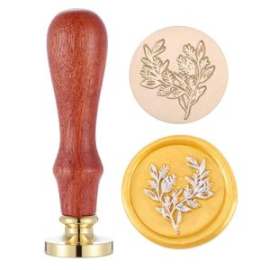 Yoption Eucalyptus Wax Seal Stamp - Vintage Plant Design
