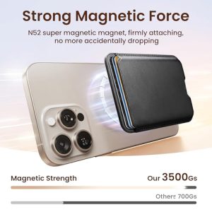 SOUNDBYTE Magnetic Wallet: iPhone MagSafe, RFID, N52