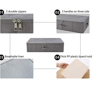 iwill CREATE PRO Under Bed Shoe Storage Organizer with Lid