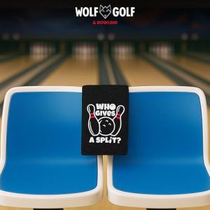 Funny Bowling Towel – “Who Gives A Split” Bowling Gift