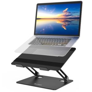 BoYata Adjustable Laptop Stand with Silicone (Black)