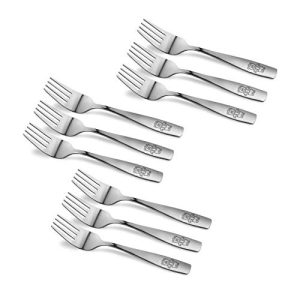 9-Piece Stainless Steel Kids Forks Set - Toddler Safe