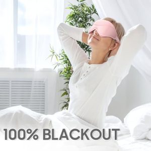 MOEASEii 3D Blackout Sleep Mask – Lightweight & Soft