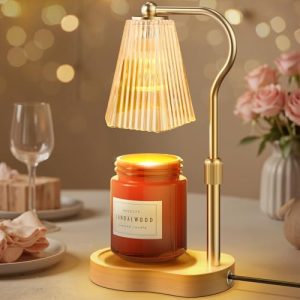 Candle Warmer Lamp – Adjustable Timer & Dimmer, Amber