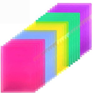Sooez 25-Pack Clear Document Project Pockets | Letter Size