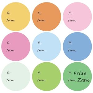 315 Pcs Pastel Gift Tag Stickers – Blank Round Labels, 9 Colors