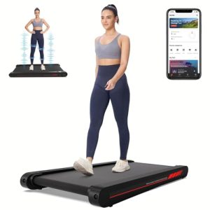 Walking Pad Treadmill with APP – Under Desk, Red