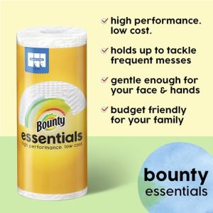 Bounty Essentials Paper Towels – Select-A-Size (6 Regular Rolls)