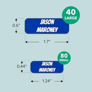 Custom Waterproof Name Labels for Kids (120)