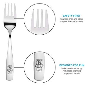 9-Piece Stainless Steel Kids Forks Set – Toddler Safe