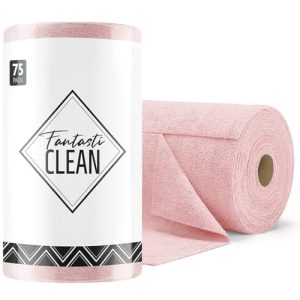 Fantasticlean 75-Pack Microfiber Cleaning Cloth Roll