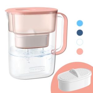Waterdrop 10-Cup Filter Pitcher – Pink, NSF Certified