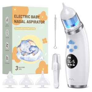 Pudult Electric Nasal Aspirator – Light, Music & 3 Tips